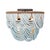 Wood Ombre Wood Bead Flush Mount, Blues For Sale - Image 7 of 7