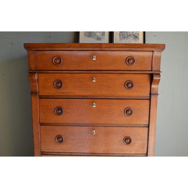 Traditional Antique Oak Empire Chiffonier For Sale - Image 3 of 11