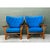 Camel Vintage Heywood Wakefield Rattan Lounge Chairs - Pair For Sale - Image 8 of 13
