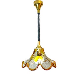 Murano Glass Tulip Pendant Light, 1960s For Sale