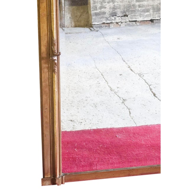 Antique Overmantle Gilt Wall Mirror, 1890s For Sale - Image 6 of 8