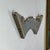 Early 20th Century Architectural Salvage Decorative Wood Valance Element in Blue Gray & Crescent Design For Sale - Image 4 of 12