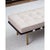 Tufted Gallery bench is wrapped in luscious Cappuccino-colored leather lending a wonderfully comfortable sit. And it...