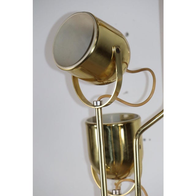 1970s Vintage Floor Lamp in Gilt Metal by Goffredo Reggiani, 1970s For Sale - Image 5 of 18