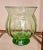 Vintage Art Deco Green Glass Ribbed Vase For Sale - Image 11 of 11