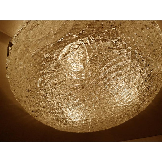 Large Glass Flush Mount from Kaiser-Leuchten, 1970s For Sale - Image 6 of 14