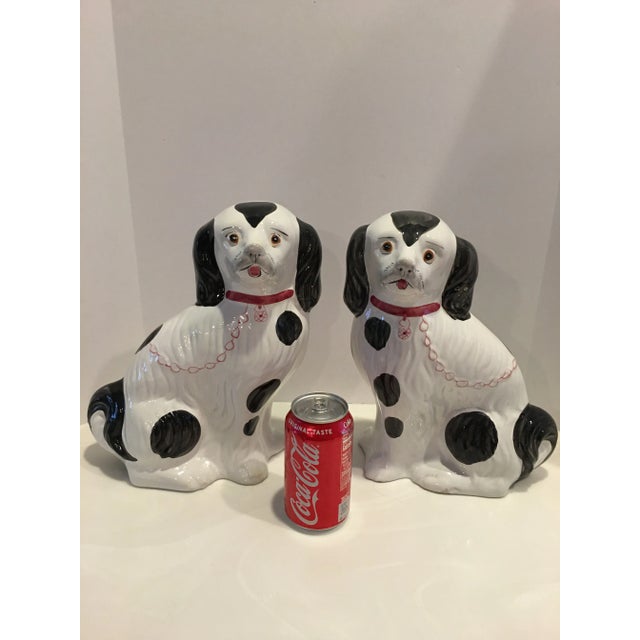 Black Vintage Hand Painted Dogs - a Pair For Sale - Image 8 of 9