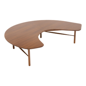 Large Vintage Mid Century "Crescent" Coffee Table by Greta Grossman