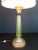 Mabro Lamp Company Vintage Mid-Century Modern Seguso for Marbro Corroso Style Celery Glass Table Lamp For Sale - Image 4 of 12