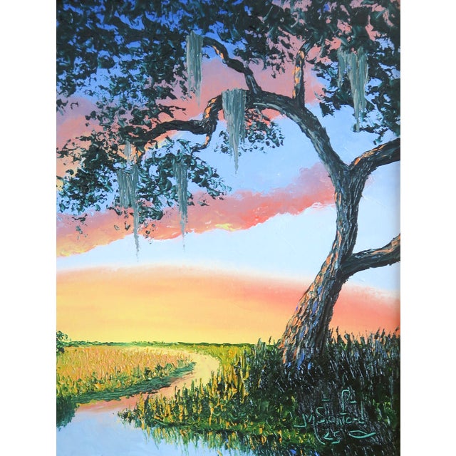 "Sunrise" - Original Signed Oil on Canvas by Mark Stanford, Premier Contemporary Artist For Sale - Image 11 of 13