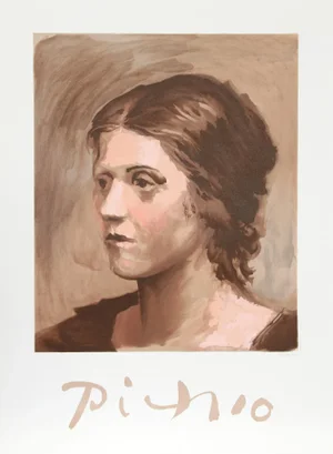 1980s "Olga Picasso" Lithograph After Pablo Picasso