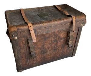 Early 20th Century Nyc East End Hotel Luggage Trunk