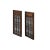 Chinese Pair Chinese Vintage Restored Wood Geometric Pattern Brown Wall Hanging Art For Sale - Image 3 of 7