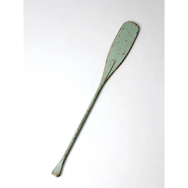 Vintage Painted Wooden Oar For Sale - Image 10 of 12