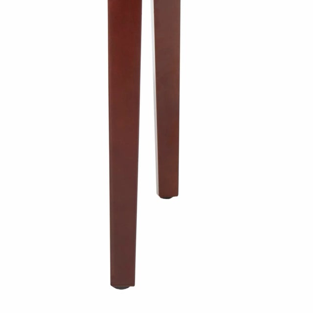 Brown 19''H Leather Side Chair , Clay & Cherry Mahogany - a Pair For Sale - Image 8 of 10