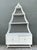 Vintage White Rattan Pagoda Etagere For Sale - Image 12 of 12