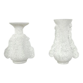 Scratch Glasses by Vittorio Rigattieris for Seguso, 1970s, Set of 2 For Sale