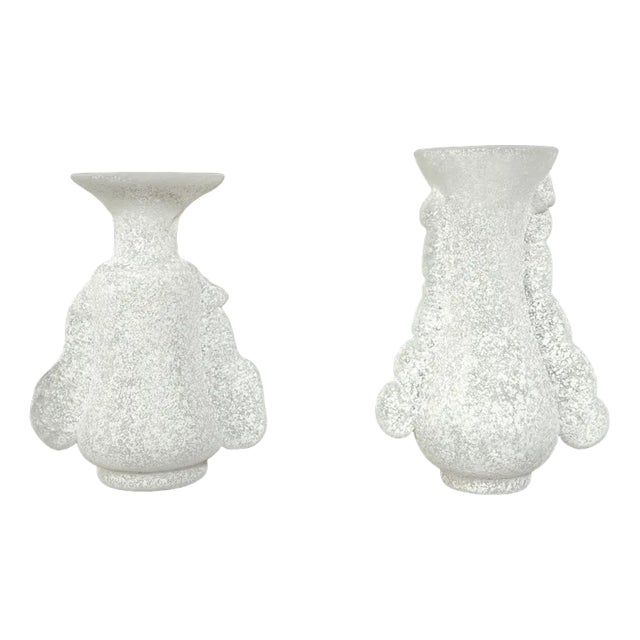 Scratch Glasses by Vittorio Rigattieris for Seguso, 1970s, Set of 2 For Sale