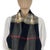 Burberry Navy Blue Plaid 100% Cashmere Scarf