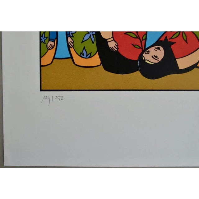 Andre Juillard Blake and Mortimer - The Voronov Machination, 2000 screen printing Editions Blake and Mortimer signed by...