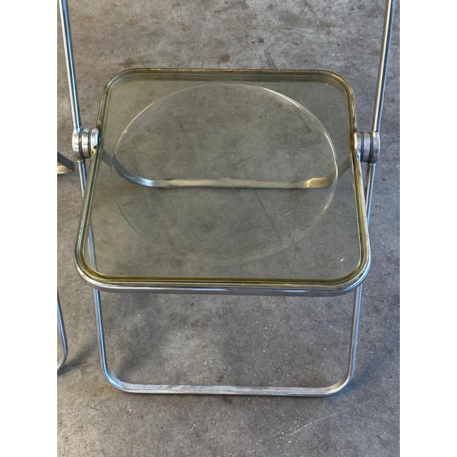 Plia Folding Chairs attributed to Giancarlo Piretti for Castelli, Italy, 1970s, Set of 3 For Sale - Image 12 of 18