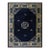 1900s Blue Classic Greek Key Swastika Anitque Chinese Peking Wool Room Size Rug For Sale