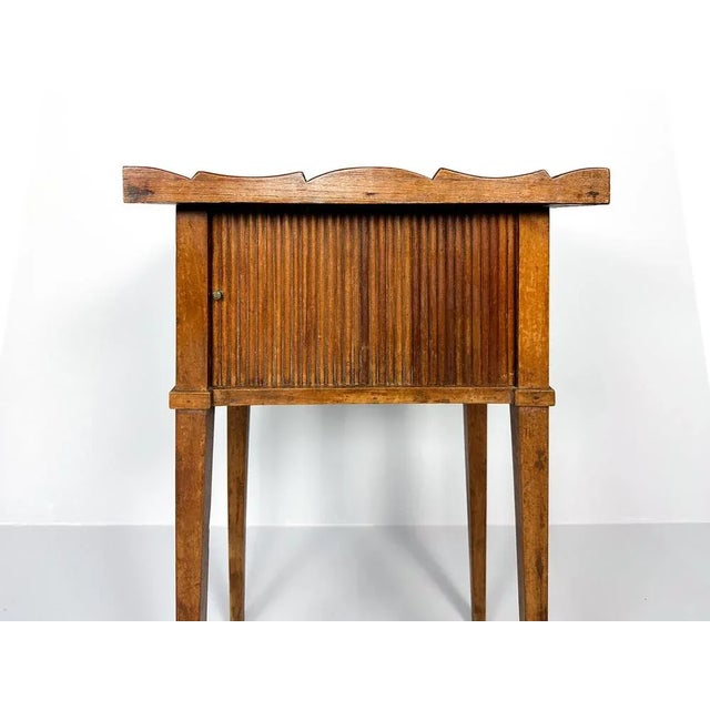 Antique Nightstand with Roller Door, 19th Century For Sale - Image 10 of 12