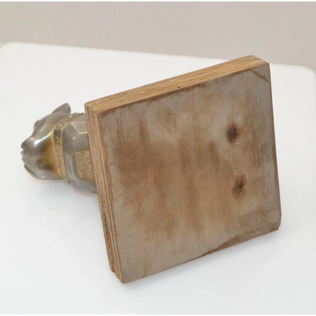 Vintage Design Patent Mack Trucks Bull Dog Figurine, Statue, Animal Sculpture For Sale - Image 10 of 13