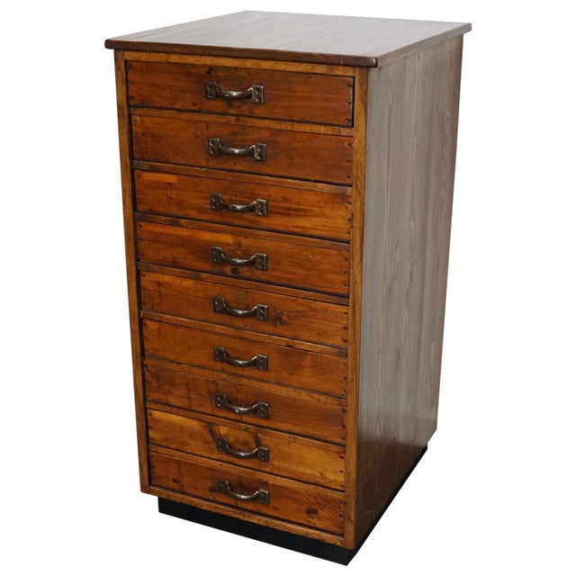 Vintage French Pine Apothecary Cabinet, 1930s For Sale - Image 14 of 14