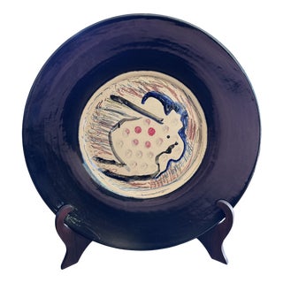 Large Ornamental Platter by Jean-Paul Van Lith, 1990s For Sale