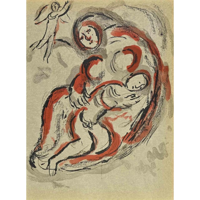 Modern Marc Chagall, Hagar in the Desert, Lithograph, 1960 For Sale - Image 3 of 3