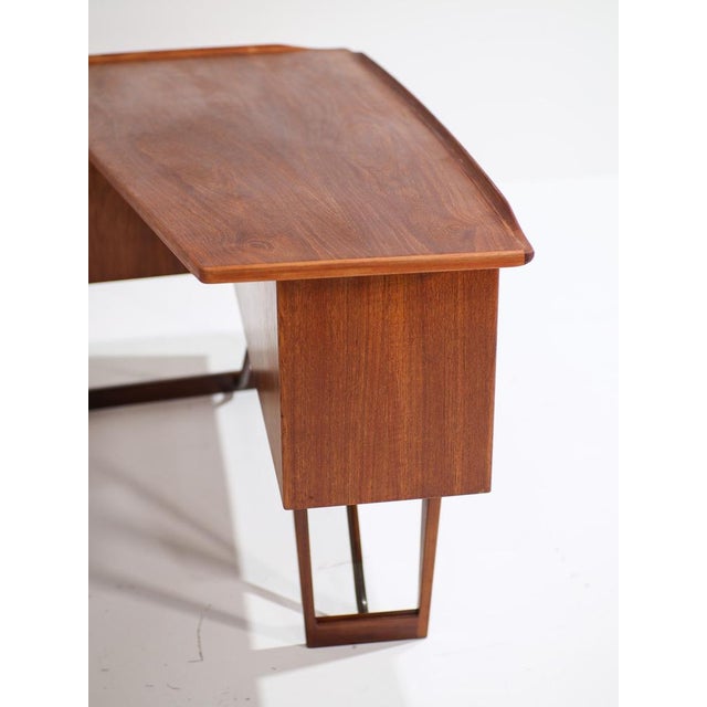 Boomerang Freestanding Desk by Peter Lovig Nilsen for Løvig, Denmark, 1965 For Sale - Image 11 of 18