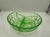 Uranium plate, Niemen steelworks, art deco, dimensions: height 7.8 cm, diameter 22.2 cm.