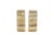 Mid-Century Modern Vintage Hand Carved Striped Onyx Marble Fleur De Lis Bookends For Sale - Image 3 of 9
