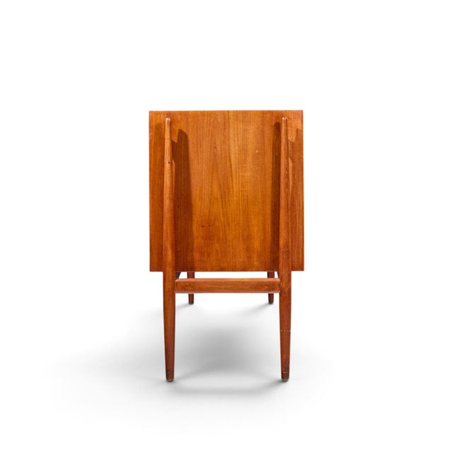 Mid 20th Century Niels Vodder Nv54 Mid Century Danish Teak Tambour Door Credenza For Sale - Image 5 of 10