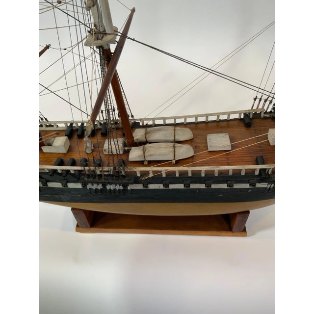 Antique American Ship Model, circa 1910 For Sale - Image 11 of 12