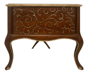 Christopher Guy Harrison & GilHand Carved Solid Wood Mahogany Side Chest