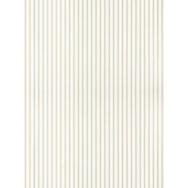 The House of Scalamandré Johnson Stripe Wallpaper, Dune For Sale