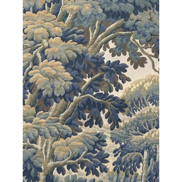 Mid-Century French Aubusson Jacquard Halluin Tapestry verdure Mallard, 1960s For Sale - Image 9 of 18