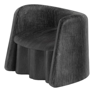 Plisse Oak Accent Chair by Alter Ego Studio