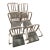 Set of Six Emeco Brushed-Aluminum Chairs. Two Armchairs & Four Side Chairs For Sale