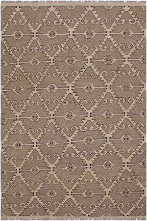 Navajo Style Kilim Hand-Woven Wool Rug -5′11″ × 7′10″