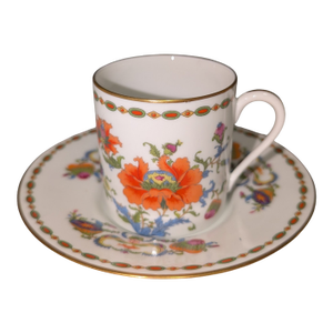 1980s Limoges "Viex Chine" Demitasse Cup & Saucer