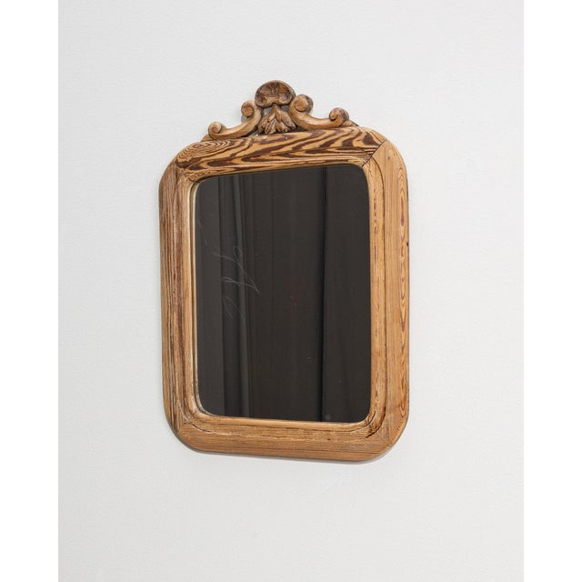 19th Century France Amber Wood Mirror For Sale - Image 10 of 10