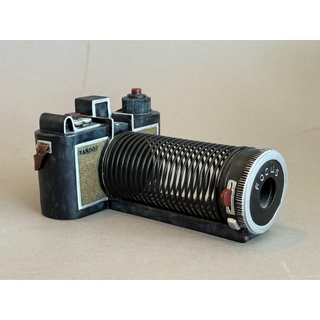 Vandor Pelzman Designs Cast Resin 35 Mm Camera Letter Card Holder Organizer Vintage For Sale In Tampa - Image 6 of 13