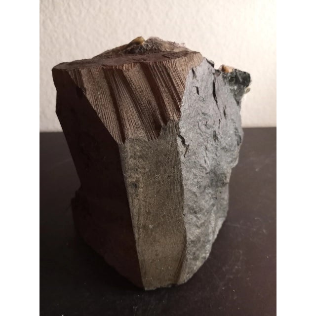 Boho Chic Turkish Black Amethyst Crystal Geod For Sale - Image 3 of 7