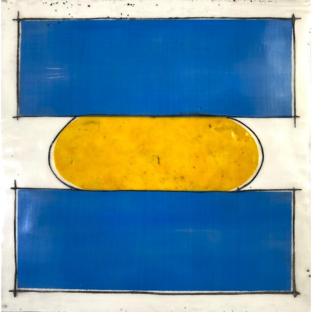 Gold Encaustic Mixed Media Art Installation by Gina Cochran - "Until Sunday" - 16 Panels For Sale - Image 8 of 18