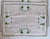 Vintage Cottagecore Embroidered Floral Placemats With Green Trim, Set of 8 For Sale In Los Angeles - Image 6 of 7