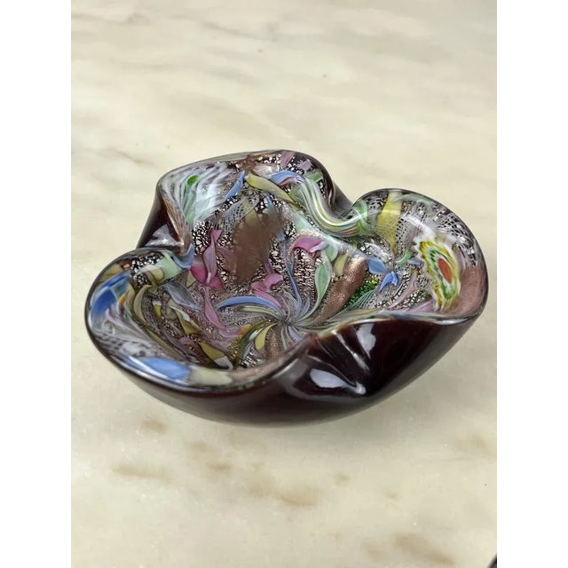 Variegated Murano Glass Ashtrays, 1970s, Set of 2 For Sale - Image 6 of 13
