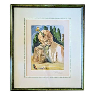 Salvador Dali, The Devil Logician: Enfer 27, Color Woodcut, 1960s For Sale